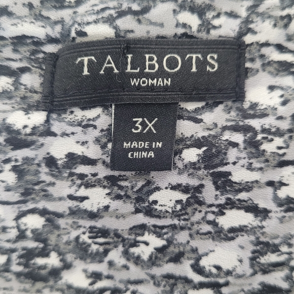 Talbots Monochrome Women's Blouse - Picture 4 of 8